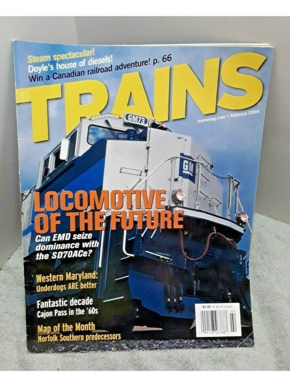 Trains Magazine February 2004 Locomotive Of The Future train railroad